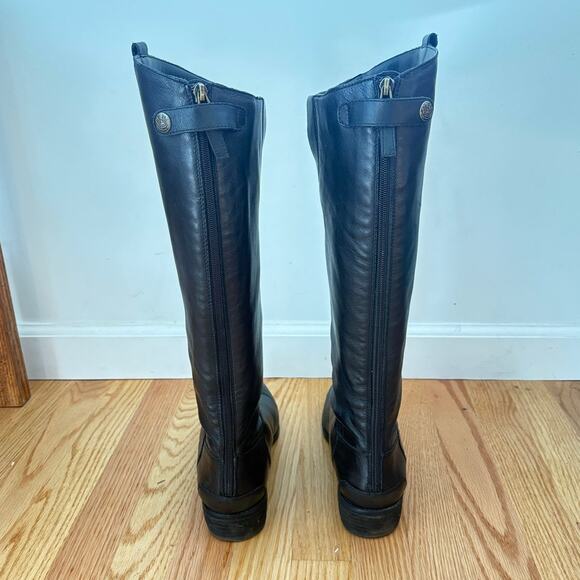 Sam Edelman Black Penny Ridding Boots Tall Leather True to size 10us - Picture 7 of 7